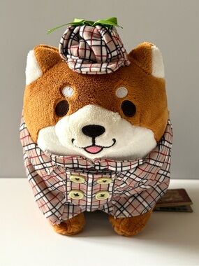 Mochishiba Plush Toy Okaka Shiba Inu Faithful Dog Small 5.5” Marufuku Japan NWT